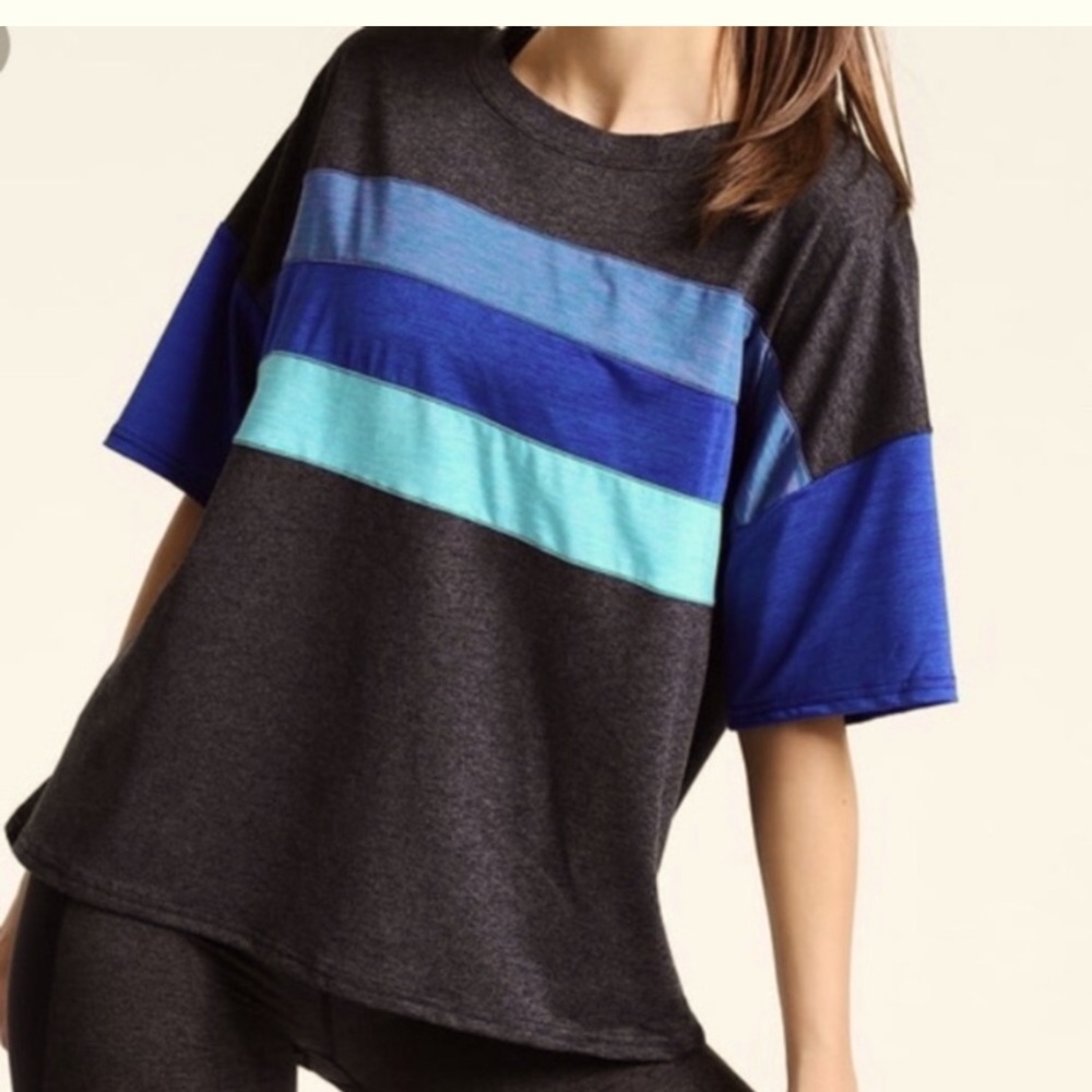 Free people color-block athletic T-shirt size   S